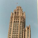 USA IL Chicago 2003JUN07 RiverTour 009  This  Chicago Tribune Tower  is a pretty impressive building. : 2003, Americas, Chicago, Illinois, June, North America, USA