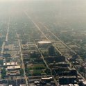 USA IL Chicago 2003JUN07 SearsTower 014  In the middle of the photo is the house that Michael Jordan built -  The United Center . It's the home of the  Bulls  and the  Blackhawks . : 2003, Americas, Chicago, Illinois, June, North America, USA