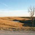 USA KS FortRiley 2002MAR05 002  We left the snow back in Wyoming, but here you can see that the pond is frozen. : 2002, 2002 - Booze Bothers Tour, Americas, Fort Riley, Kansas, March, North America, USA