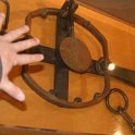 USA MT WestYellowstone 2004NOV01 GAWDC 046  Bear traps are no small device. : 2004, 2004 - Yellowstone Travels, Americas, Grizzly Discovery Center, Montana, North America, November, USA, West Yellowstone