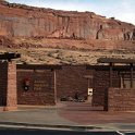 USA UT ArchesNP 2006JAN20 005  I like how the Visitor Center blends in with the environs. : 2006, 2006 - Southwest USA Meanderings, Americas, Arches National Park, January, North America, USA, Utah