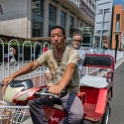 AS CHN NO BEI Dongcheng 2017AUG08 TukTuk 004  Rather than getting all worked up or bent out of shape, Rob and I managed to talk a local fella into giving us ride back to the hotel on his tuk-tuk. When I say " talked " him into it, waving a ¥100 ( $20AUD/$16USD ) banknote with a smiling Mao on it in his general direction was probably the contributing factor in his decision making. : 2017, 2017 - EurAisa, Asia, August, Beijing, China, DAY, Dongcheng, Eastern Asia, North, Tuesday, Tuk Tuk Ride