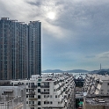 AS CHN SC HKG KOW YTM 2017AUG25 WestHotel 002  My view from the 12 floor was limited to a sliver between the buildings that went down to the  " New Yau Ma Tei Typhoon Shelter " . : - DATE, - PLACES, - TRIPS, 10's, 2017, 2017 - EurAsia, Asia, August, China, Day, Eastern, Friday, Hong Kong, Kowloon, Month, South Central, West Hotel, Yau Tsim Mong, Year