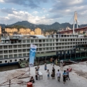 AS CHN SW CHO Yuzhongu 2017AUG19 YangtzeRiver 004  Rob and I were able to get checked in on the  " Yangtze 1 "  - our floating accommodations for the next 3 nights. : - DATE, - PLACES, - TRIPS, 10's, 2017, 2017 - EurAsia, Asia, August, China, Chongqing, Day, Eastern, Month, Saturday, Southwest, Yangtze River, Year, Yuzhong