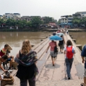 AS CHN SW SIC LES Sujizhen 2017AUG17 027  We had to cross the river in order to get to our lunch facility. : 2017, 2017 - EurAisa, Asia, August, China, DAY, Eastern Asia, Leshan, Sichuan, Southwest, Sujizhen, Thursday