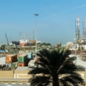 UAE DUB Dubai 2017JAN08 HIEJumeirah 004  I was wondering the hotel had pinned the curtains together. I suspect it may have something to do with the stunning shipyard vistas??? : 2016 - African Adventures, 2017, Asia, Date, Dubai, Dubai Emirate, Holiday Inn Express Jumeirah, January, Month, Places, Trips, United Arab Emirates, Western, Year
