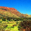 AUS NT AliceSprings 2001 MountGillen 001  Looking out along the Southern edge of Alice Springs, along  Mount Gillen . : 2001, 2001 The "Gruesome Twosome" Australian Tour, Alice Springs, Australia, Date, Mount Gillen, NT, Places, Trips, Year