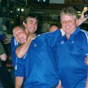 AUS NT AliceSprings 2002OCT18 Westies 002  Mary, Roy and Murray "Big Muzza" McCallister.  I would have to say that pound for pound Mary would have to be one of the toughest rugby players I've ever played with. : 2002, Alice Springs, Australia, Date, Month, NT, October, Places, Wests Sporting Club, Year