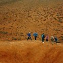 AUS NT AyersRock 1993MAY 006  Nearly at the top. : 1993, Australia, Ayers Rock, May, NT