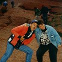 AUS NT AyersRock 1993MAY 009  C'mon Nancy the climbs a piece of cake! : 1993, Australia, Ayers Rock, May, NT