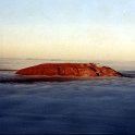 AUS NT AyersRock 1993MAY 013  An aerial view of the sunrise. : 1993, Australia, Ayers Rock, May, NT
