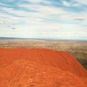 AUS NT AyersRock 2001JUL12 018  Ayers Rock is the homeland of the Pitjantjatjara and Yankunytjatjara people (also known as Anangu). : 2001, 2001 The "Gruesome Twosome" Australian Tour, Australia, Ayers Rock, July, NT