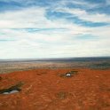 AUS NT AyersRock 2001JUL12 022  The views and constantly changing colors seems to make it all the effort worthwhil : 2001, 2001 The "Gruesome Twosome" Australian Tour, Australia, Ayers Rock, July, NT