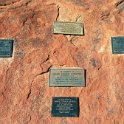 AUS NT AyersRock 2001JUL12 039  68 people have died on "The Rock". The two biggest killers: Heart attack and chasing after stuff they've dropped. : 2001, 2001 The "Gruesome Twosome" Australian Tour, Australia, Ayers Rock, July, NT