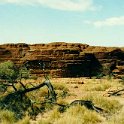 AUS NT KingsCanyon 1992 Fitzy 002  The first 300 - 400 meters (3000 feet) are straight up a steep incline at the edge of the canyon. : 1992, Australia, Date, Kings Canyon, NT, Places, Year
