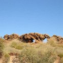 AUS NT LizardRock 2001JUL11 001  At the entrance to Ellery Creek is this rock formation aptly named Lizard Rock : 2001, 2001 The "Gruesome Twosome" Australian Tour, Australia, Date, July, Lizard Rock, Month, NT, Places, Trips, Western MacDonnells, Year