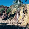 AUS NT OchrePits 2001JUL11 005  The Aboriginal people gathered the ochres for use in traditional paintings and ceremonies. : 2001, 2001 The "Gruesome Twosome" Australian Tour, Australia, Date, July, Month, NT, Ochre Pits, Places, Trips, Western MacDonnells, Year