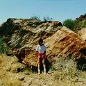 AUS NT RossRiver 1991DEC 012  Fancy leaving a perfectly good working woman out here! : 1991, Australia, Date, December, Month, NT, Places, Ross River, Year