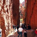 AUS NT StandleyChasm 2001JUL11 013  Photos don't do justice to the explosion of colours when the light is right. : 2001, 2001 The "Gruesome Twosome" Australian Tour, Australia, Date, July, Month, NT, Places, Standley Chasm, Trips, Western MacDonnells, Year