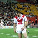 AUS QLD Brisbane 2004MAY28 Broncos 009  We got front row seats and were right in the action. : 2004, 2004 - The "Get Fluxed" Australian Tour, Australia, Brisbane, Brisbane Broncos, Date, May, Month, NRL, Places, QLD, Rugby League, Sports, St George Illawarra Dragons, Suncorp Stadium, Trips, Year
