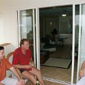AUS QLD Cairns 2003APR20 Apartment 023  Stuey, Fluxy and Nancy on the natter. : 2003, April, Australia, Cairns, Date, Events, Flux - Trevor & Sonia, Month, Places, QLD, Wedding, Year