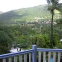 AUS QLD Cairns 2003APR21 MattyAndLynnes 001  Ain't hard guessing why this is called the "mountain view" deck, is it?  No dramas about sitting here watching the world go by, I reckon. : 2003, April, Australia, Cairns, Date, Events, Flux - Trevor & Sonia, Month, Places, QLD, Wedding, Year