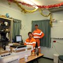 AUS QLD CanningtonMine 2007DEC23 002  You've heard me talk about our hi-vis "oranges". I'm thinkin' they clash with my toenail polish. : 2007, Australia, Cannington Mine, Date, December, Month, Places, QLD, Year