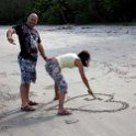 AUS QLD CapeTribulation 2010OCT18 014  Just can't help himself or take him out in public. : 2010, 2010 - No Doot Aboot It Eh! Tour, Australia, Cape Tribulation, Date, Month, October, Places, QLD, Trips, Year