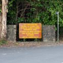 AUS QLD DaintreeForest 2010OCT18 002  As the sign says, it's a narrow winding road, so take your time. It would be a great place to tootle along on a Harley for a few hours. : 2010, 2010 - No Doot Aboot It Eh! Tour, 2010 Sydney Golden Oldies, Alice Springs Dingoes Rugby Union Football Club, Australia, Daintree Rainforest, Date, Golden Oldies Rugby Union, Month, October, Places, QLD, Rugby Union, Sports, Teams, Trips, Year