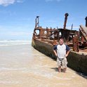 AUS QLD FraserIsland 2010SEPT17 MahenoWreck 008  It was on this journey that the Maheno was hit by an unseasonal cyclone off the coast of Fraser Island and due to having no props after snapping the tow line, it promptly ran ashore. : 2010, 2010 - No Doot Aboot It Eh! Tour, 2010 Sydney Golden Oldies, Alice Springs Dingoes Rugby Union Football Club, Australia, Date, Fraser Island, Golden Oldies Rugby Union, Maheno Wreck, Month, Places, QLD, Rugby Union, September, Sports, Teams, Trips, Year