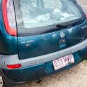 AUS QLD HomeHill 2013MAR19 Accident 005  Minimal damage would you say - certainly nowhere near enough for what the driver of this car was claiming. : 2013, 2013 - Going Coastal Road Trip, Australia, Date, Home Hill, March, Month, Places, QLD, Trips, Year