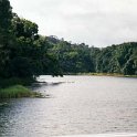 AUS QLD LakeBarrine 2001JUL17 004  The fresh water lake was formed around 10,000 years ago when a large volcanic crater filled with rain water. : 2001, 2001 The "Gruesome Twosome" Australian Tour, Australia, Date, July, Lake Barrine, Month, Places, QLD, Trips, Year