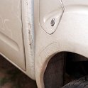 AUS QLD Mareeba 2010OCT17 011  It also clipped the front of the rear fender. : 2005 Nissan Navara, 2010, 2010 - No Doot Aboot It Eh! Tour, 2010 Sydney Golden Oldies, Alice Springs Dingoes Rugby Union Football Club, Australia, Date, Golden Oldies Rugby Union, Mareeba, Month, October, Places, QLD, Rugby Union, Sports, Teams, Trips, Vehicles, Year