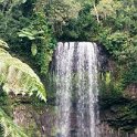 AUS QLD MillaaMillaaFalls 2001JUL17 001   Millaa Millaa Falls  are located about 110 kilometers (70 miles) south of Cairns. : 2001, 2001 The "Gruesome Twosome" Australian Tour, Australia, Date, July, Millaa Millaa Falls, Month, Places, QLD, Trips, Year