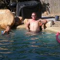 AUS QLD Townsville 20034APR13 FLUX House 001  Fluxy and Payney's little tacker in the pool. : 2 McIntyre Court, 2003, April, Australia, Date, Month, Places, QLD, Townsville, Year