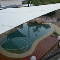 AUS QLD Townsville 20034APR14 FLUX House 004  The pool area with the "sail" shade. : 2 McIntyre Court, 2003, April, Australia, Date, Month, Places, QLD, Townsville, Year