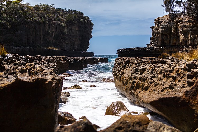 AUS TAS TasmanNP 2015JAN24 TheBlowhole 020