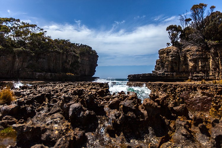 AUS TAS TasmanNP 2015JAN24 TheBlowhole 025