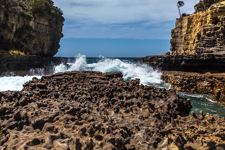 AUS TAS TasmanNP 2015JAN24 TheBlowhole 028