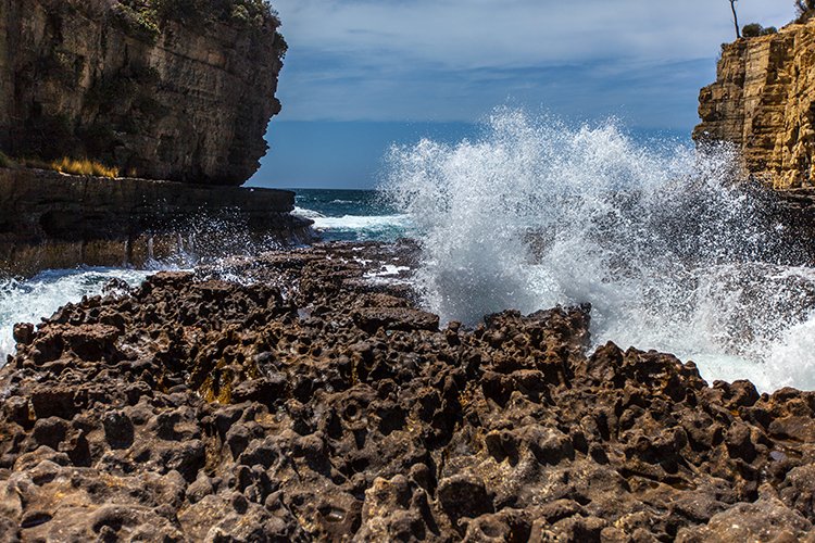 AUS TAS TasmanNP 2015JAN24 TheBlowhole 029