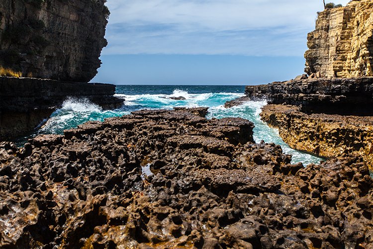 AUS TAS TasmanNP 2015JAN24 TheBlowhole 031