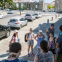 EU PRT ALE AC Evora 2017JUL11 003  We were headed to the " Old City " through the entrance between the two towers you can see at the top of the photo. : 2017, 2017 - EurAisa, Alentejo, Alentejo Central, DAY, Europe, July, Portugal, Southern Europe, Tuesday, Évora