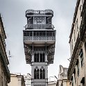 EU PRT LIS Lisbon 2017JUL08 005  The Elevador de Santa Justa was designed by Raul Mesnier de Ponsard, a student of the great iron craftsman Gustave Eiffel, who designed the   Eiffel Tower   in Paris. : 2017, 2017 - EurAisa, DAY, Europe, July, Lisboa, Lisbon, Portugal, Santa Justa Elevator, Saturday, Southern Europe