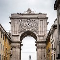 EU PRT LIS Lisbon 2017JUL08 008  The   Arco da Rua Augusta   is a stone, triumphal arch-like, historical building and visitor attraction on the Praça do Comércio. : 2017, 2017 - EurAisa, Arco da Rua Augusta, DAY, Europe, July, Lisboa, Lisbon, Portugal, Saturday, Southern Europe