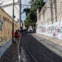 EU PRT LIS Lisbon 2017JUL10 003  The Gloria funicular opened to the public on October 24, 1885, connecting the Restauradores Square to Bairro Alto ( São Pedro de Alcântara Belvedere ), through Calçada da Glória. : 2017, 2017 - EurAisa, DAY, Europe, Funicular Gloria, July, Lisboa, Lisbon, Monday, Portugal, Southern Europe