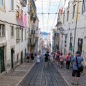EU PRT LIS Lisbon 2017JUL10 007  The Ascensor da Bica ( Funicular Bica ) opened to the public on June 28, 1892, connecting São Paulo Street to Calhariz Square, through the Bica de Duarte Belo Street. : 2017, 2017 - EurAisa, DAY, Europe, Funicular Bica, July, Lisboa, Lisbon, Monday, Portugal, Southern Europe