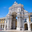 EU PRT LIS Lisbon 2017JUL10 015  The   Arco da Rua Augusta   was an even more inpressive sight when bathed in brilliant sunshine. : 2017, 2017 - EurAisa, Arco da Rua Augusta, DAY, Europe, July, Lisboa, Lisbon, Monday, Portugal, Southern Europe