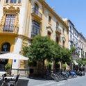 EU ESP AND SEV Seville 2017JUL13 004  A corner cafe that was closed for the afternoon siesta. : 2017, 2017 - EurAisa, DAY, Europe, July, Southern Europe, Spain, Thursday