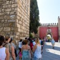 EU ESP AND SEV Seville 2017JUL14 AlcazarDeSevilla 001  Like most attractions of any note in Europe, there is always a lengthy queue, but the   Real Alcázar de Sevilla   ( Royal Alcazars of Seville ) actually lived up to its reputation as one of the most beautiful palaces in Spain. : 2017, 2017 - EurAisa, Andalucia, DAY, Europe, Friday, July, Real Alcázar de Sevilla, Sevilla, Seville, Southern Europe, Spain