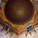 EU ESP AND SEV Seville 2017JUL14 AlcazarDeSevilla 027  Brilliant craftsmanship and details of the Hall Of Ambassadors. : 2017, 2017 - EurAisa, Andalucia, DAY, Europe, Friday, July, Real Alcázar de Sevilla, Sevilla, Seville, Southern Europe, Spain